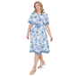 Plus Size Ruby Rd. French Riviera Floral Toile Tiered Midi Dress - image 3