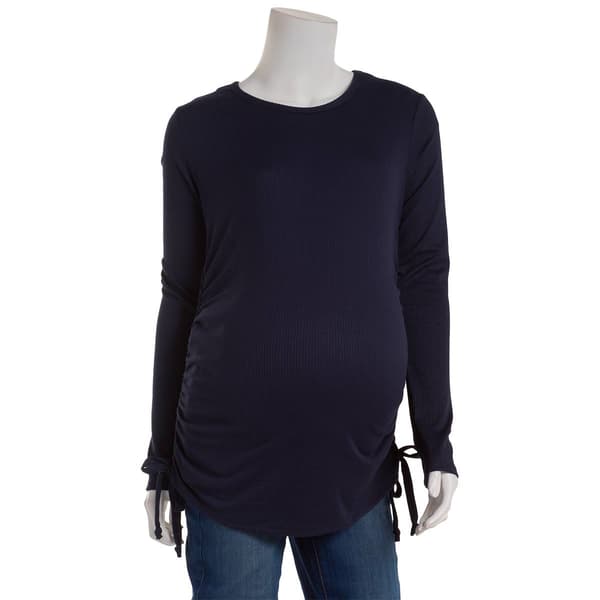 Womens Maternity Due Time Cinch Shirt - image 