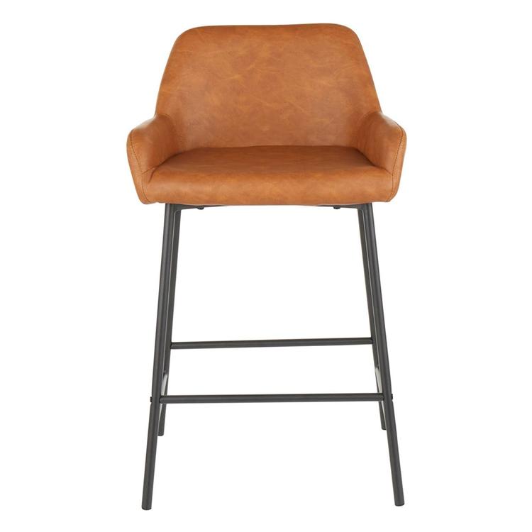 LumiSource Daniella Industrial Counter Stools - Set of 2