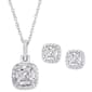 Gianni Argento 3pc. Cushion-Cut Lab Grown White Sapphire Set - image 1