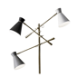 HomeRoots 71in. Brass Novelty Floor Lamp With Cone Shade - image 2