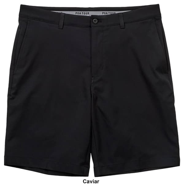 Mens PGA Tour 9in. Flat Front Shorts