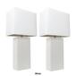 Elegant Designs&#8482; Modern Leather Table Lamps - Set of 2 - image 21