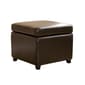 Baxton Studio Leather Storage Cube Ottoman - image 1