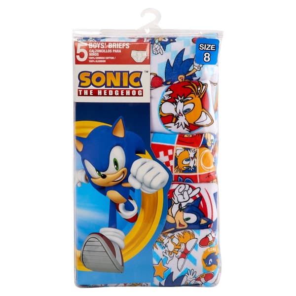 Boys Sonic 5pk. Briefs - image 