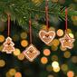 Northlight Seasonal Gingerbread Heart Ornaments - Set of 4 - image 2