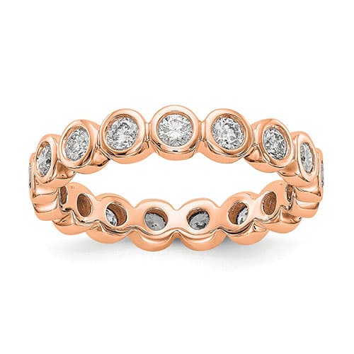 Endless Affection&#40;tm&#41; Rose Gold Bezel Set Eternity Band - image 