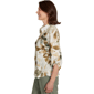 Womens Alfred Dunner Copper Canyon Roll Tab Leaf Button Down - image 4