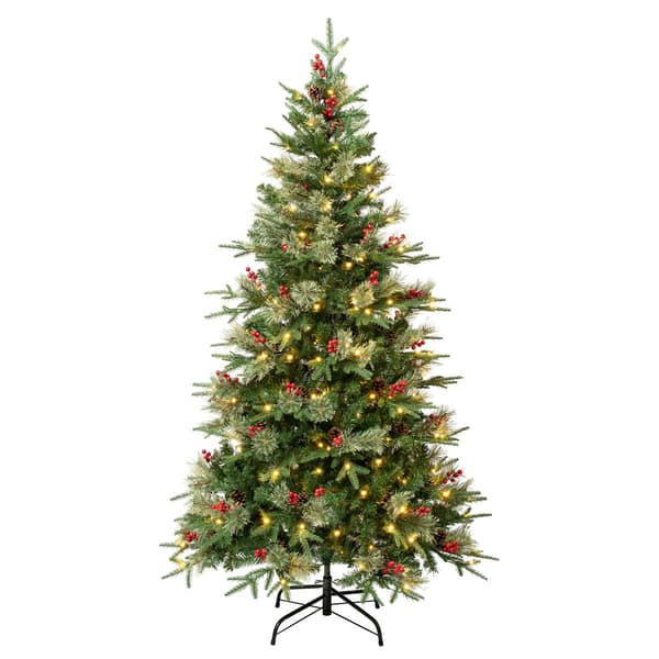 National Tree 6ft. Feel-Real&#40;R&#41; Virginia Pine Prelit Christmas Tree