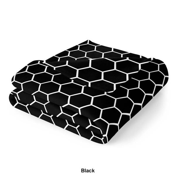 Spirit Linen Home&#8482; Velvet Plush Honeycomb Throw Blanket