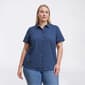 Plus Size Preswick & Moore® Short Sleeve Solid Dobby Button Down - image 2