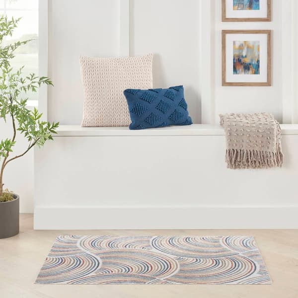 Nourison Astra Groovy Swirl Rectangular Area Rug