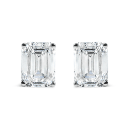 Haus of Brilliance 2ctw. Emerald Lab Grown Diamond Stud Earrings