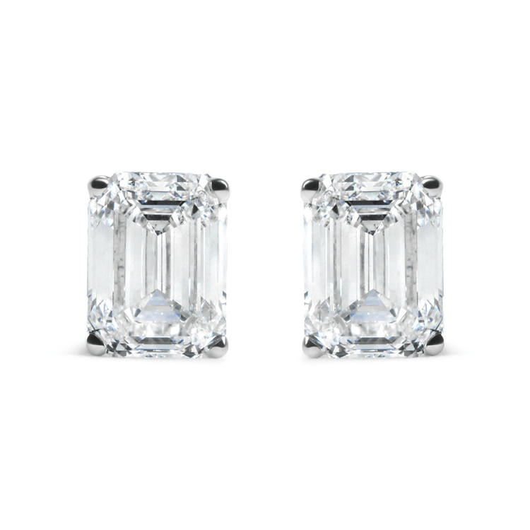 Haus of Brilliance 2ctw. Emerald Lab Grown Diamond Stud Earrings
