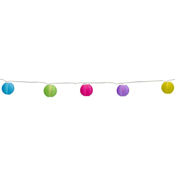 Northlight Seasonal 10ct. Paper Lantern Patio Lights