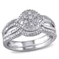 Loveblooms(tm) Round 1/7ctw. Diamonds Bridal Ring Set - image 1