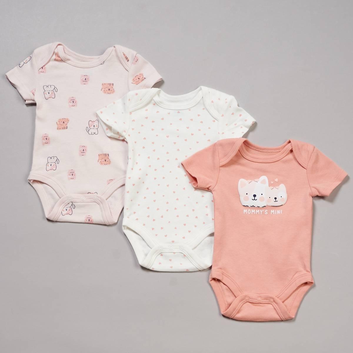 Baby Girl (NB-9M) baby views(R) 3pk. Mommy''s Mini Puppy Bodysuits