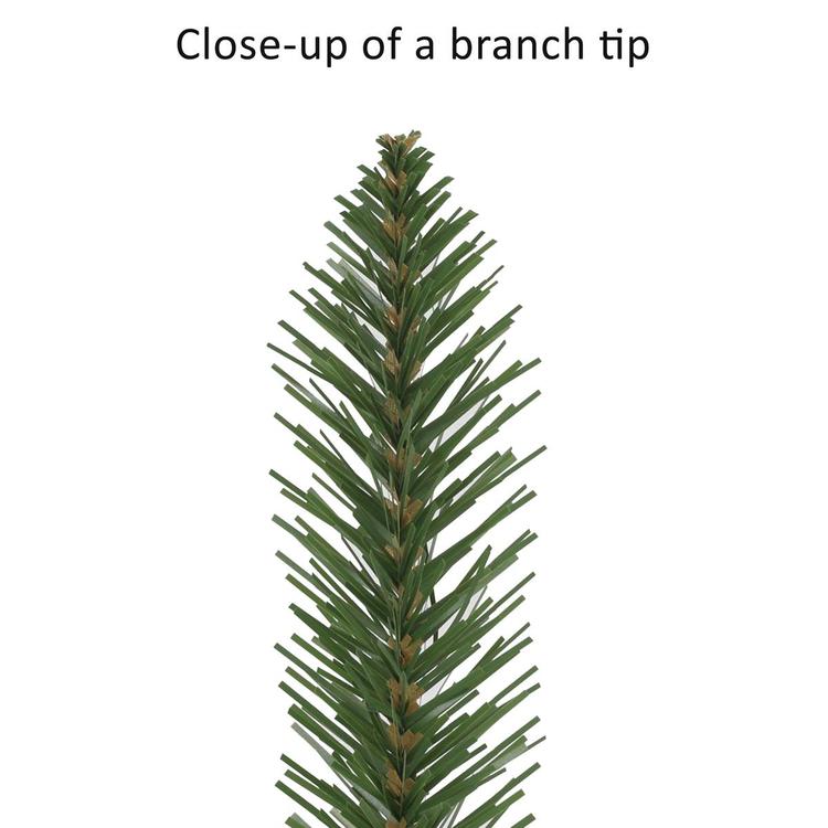 Puleo International 6ft. Pre-Lit Artificial Pencil Christmas Tree