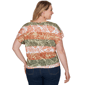 Plus Size Hearts of Palm Tropical Twist Tropical Tie Hem Blouse - image 2