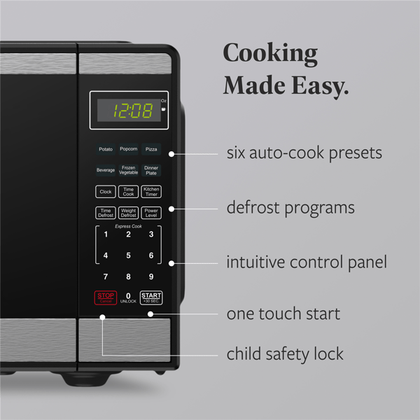 Farberware® 0.9 cu. ft. Black 900-Watt Countertop Microwave Oven