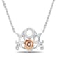 Enchanted by Disney Sterling Silver Rose Gold Belle Mom Pendant - image 1