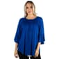 Womens 24/7 Comfort Apparel 3/4 Sleeve Pleated Peasant Top - image 4