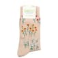 Womens Davco(R) Fall Flower Crew Socks - image 1