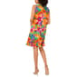 Womens MSK Sleeveless Tropical Challis Ruffle Hem Shift Dress - image 4