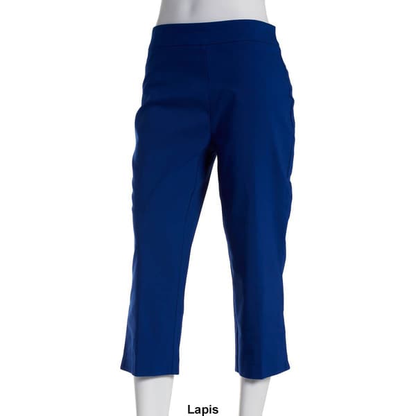Womens Briggs Basic Pull On Millennium Split Hem Capri Pants