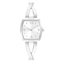 Womens Shiny Silver Tone Metal Analog Watch - 14929S-07-B28