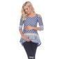 Womens White Mark Paisley Dot Cold Shoulder Tunic Maternity Top - image 5
