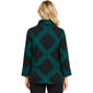 Plus Size Ali Miles Wire Collar Crosshatch Structured Jacket - image 2