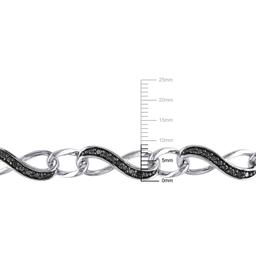 Radiant Rainbow™ 1/4kt. Black Diamond Infinity Bracelet