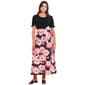 Plus Size Violet B Short Puff Sleeve Sash Tie Midi Dress - image 1