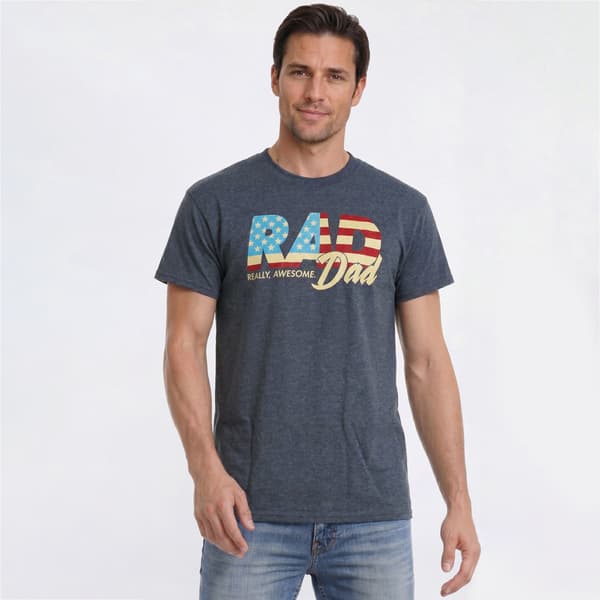 Mens USA Rad Dad Short Sleeve Tee - image 