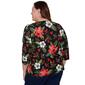 Plus Size Alfred Dunner Classics Poinsettias Holiday Tee - image 2