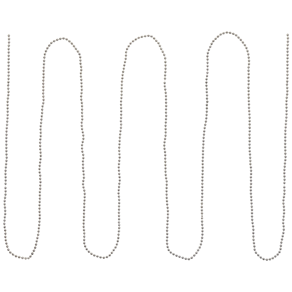 Northlight 15ft. Silver Shiny Beaded Christmas Garland