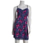 Womens Jessica Simpson Watercolor Florals Lace Trim Cami Chemise - image 1