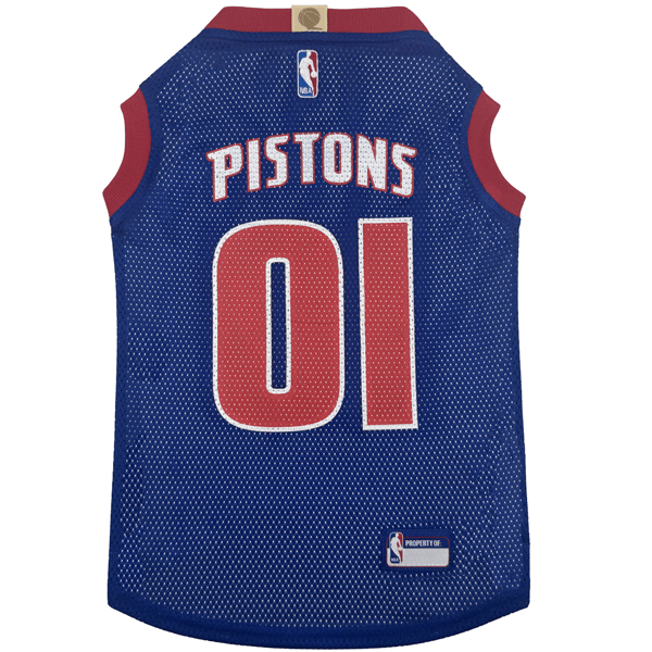 NBA Detroit Pistons Basketball Mesh Pet Jersey