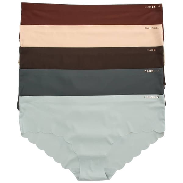 Womens Danskin 5pk. Microfiber Hipster Panties - DS9906-5PKBR