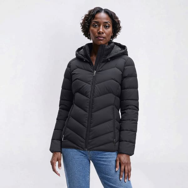 Womens Calvin Klein Short Stretch Puffer Jacket