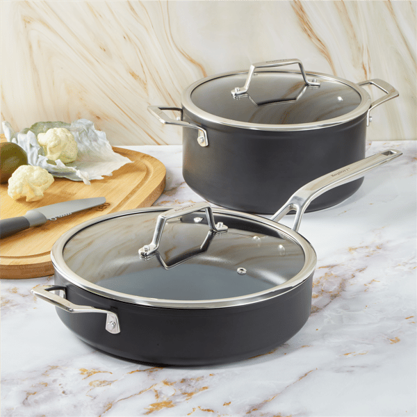 BergHOFF Essentials 4pc. Nonstick Simmer Set with Glass Lids - image 