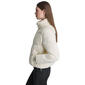 Womens DKNY Sport Cable Knit Mock Neck Puffer Jacket - image 3