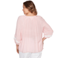 Plus Size Ruby Rd. Renaissance Romance 3/4 Sleeve Button Blouse - image 1
