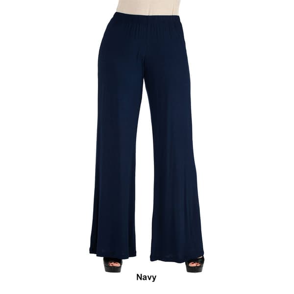 Womens 24/7 Comfort Apparel Womens Comfortable Palazzo Pants