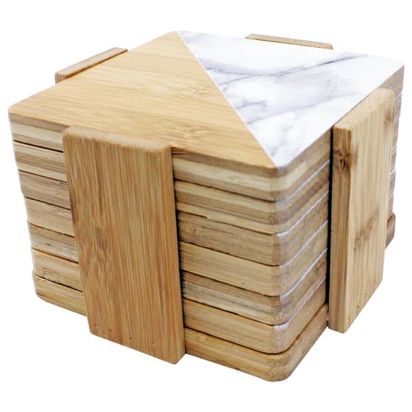 BergHOFF Bamboo Two-Tone 8pc. Coaster Set