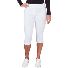hue white capri leggings
