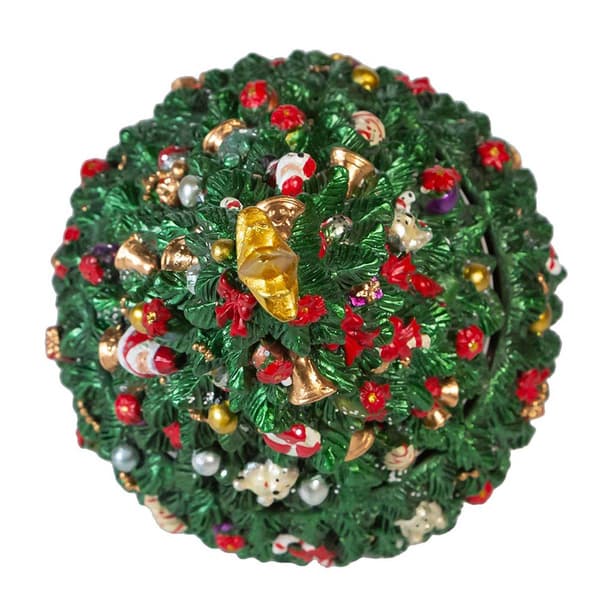 Kurt Adler 7in. Christmas Tree Revolving Music Box