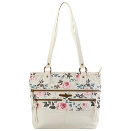 Stone Mountain Vintage Rose Washed Donna Tote - White