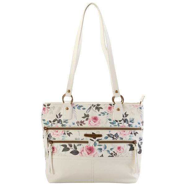 Stone Mountain Vintage Rose Washed Donna Tote - White - image 